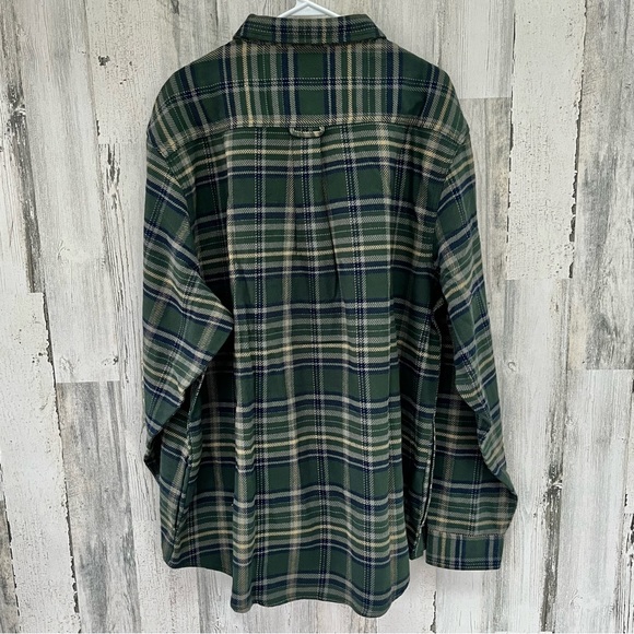 Woolrich Men’s Brawny Heavyweight Flannel Shirt Size XXL Dusty Olive Green NWT - Picture 11 of 11